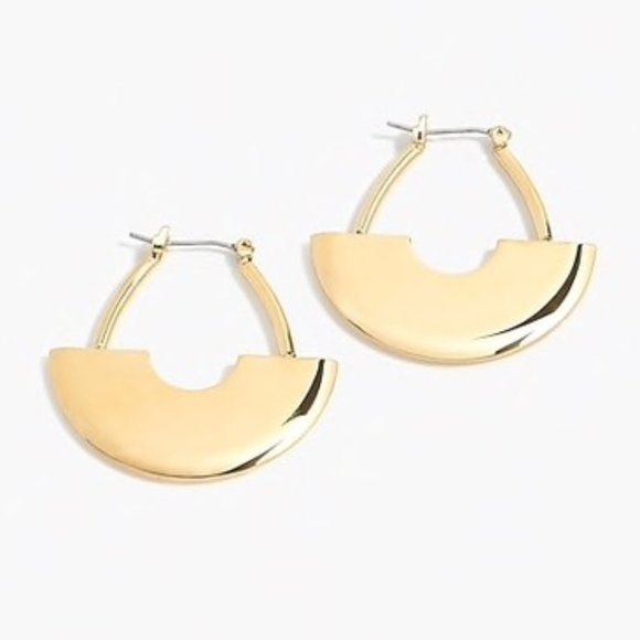 J. Crew Jewelry - J Crew Art Deco Hoop Earrings